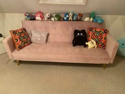 Photo of free Sofa bed blush pink (Brockton much wenlock TF13) #1