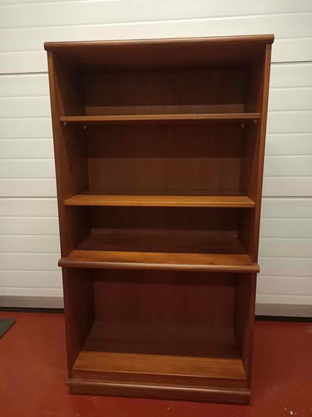Photo of free Teak effect bookcase/ shelving unit (AB25 2DZ) #1