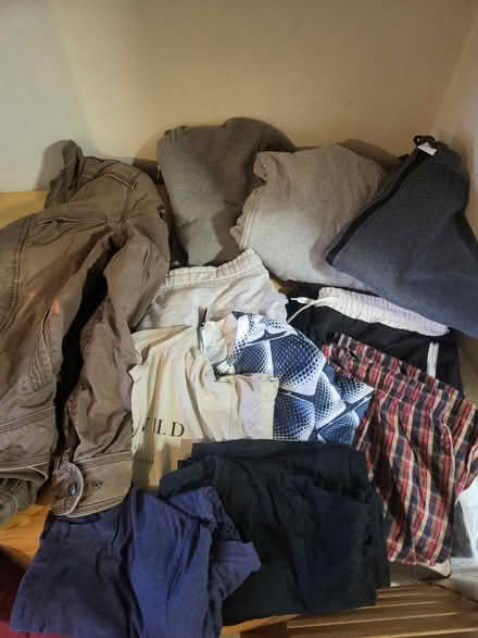 Photo of free Black bag of mens XL/L clothes (Ballyclare BT39) #1