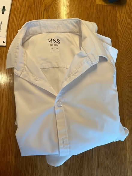 Photo of free 4 age 12-13 white boys shirts (CB2) #1