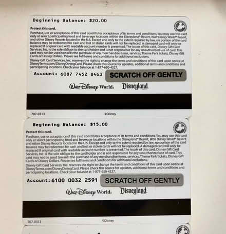 Photo of free Disney Dining Cards (Fair Lawn, NJ) #3