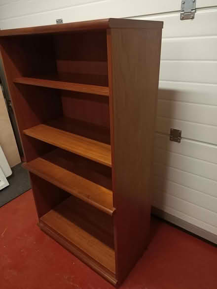 Photo of free Teak effect bookcase/ shelving unit (AB25 2DZ) #2