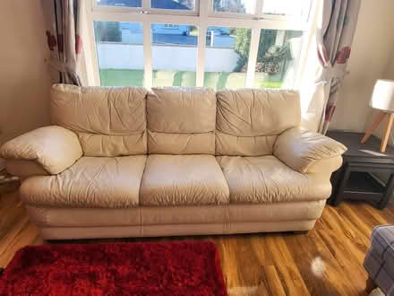 Photo of free Leather couch (Kilmore) #1