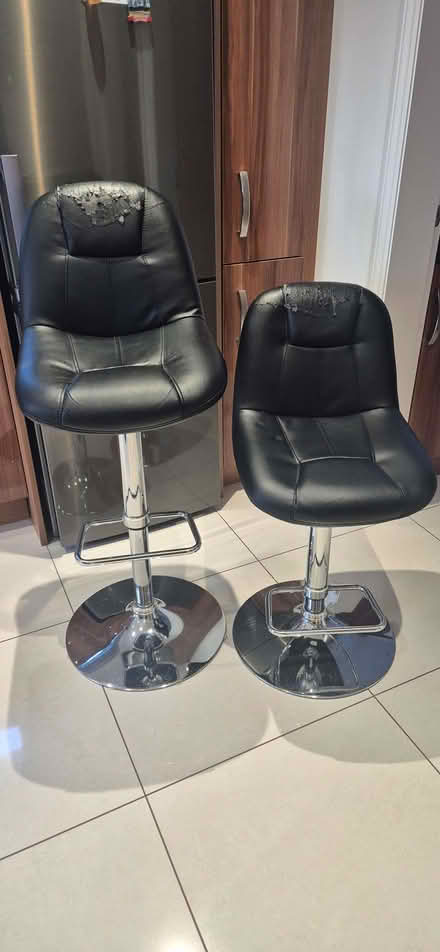 Photo of free Pair of kitchen swivel bar stools (Deaconsbank G77) #1