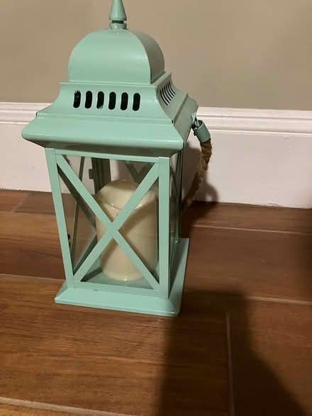 Photo of free Lantern with Battery Powered Candle (West End of Watertown) #1