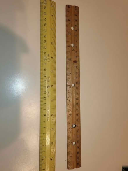 Photo of free 2 Wooden 12" Rulers (Erin Mills) #1