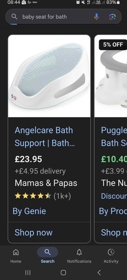 Photo of free Baby seat for bath. Angelcare (Se27 9hl) #2