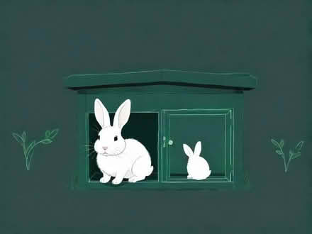 Photo of Small rabbit hutch (Coup Green PR5) #1