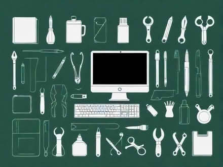 Photo of tools, computer accesories, toys, books (Upton CH49) #1