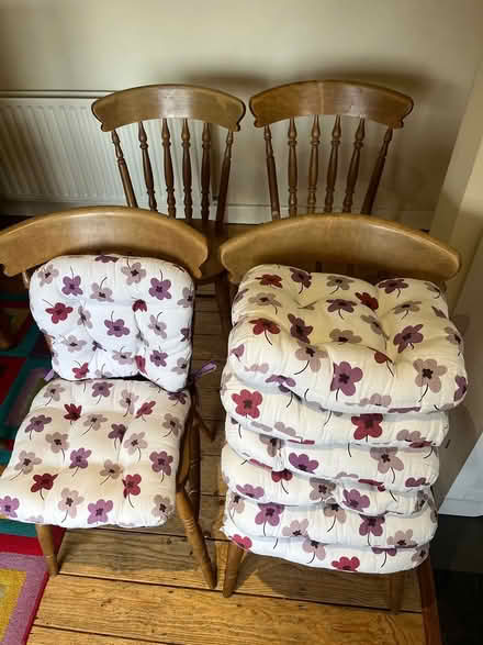 Photo of free Kitchen chairs x4 plus cushions (Dublin 14) #2