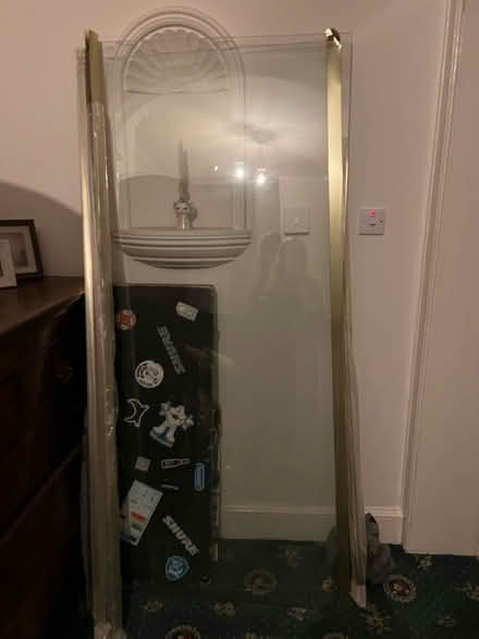 Photo of free New gold shower screen, 1700x1900 (Worcester WR2) #3