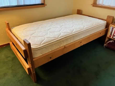 Photo of free Twin bed frame and mattress (NE Corvallis) #2