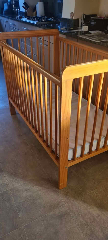 Photo of free Childs Cot and mattress (Crag Bank LA5) #1