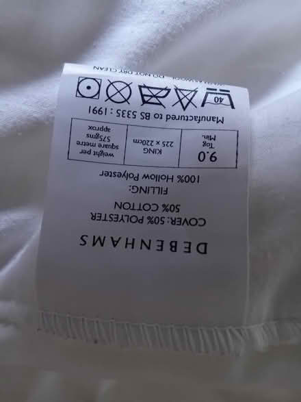 Photo of free King size duvet (Old Town TN34) #2