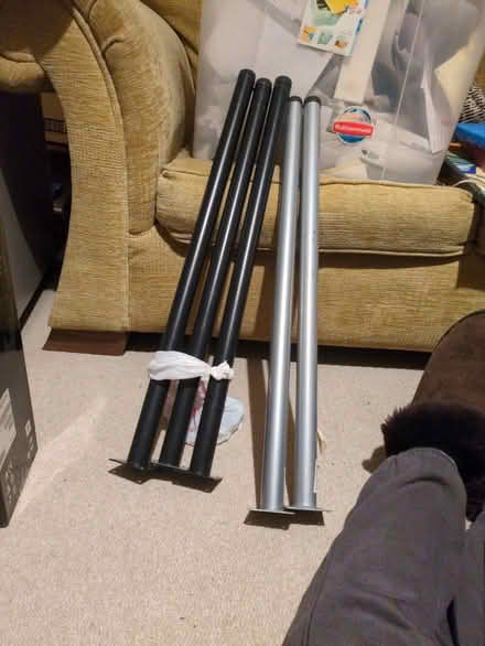Photo of free 5 metal table legs (Lewisham SE4) #1