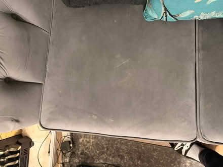 Photo of free Grey chesterfield 2-seater sofa (Thamesmead SE28) #3