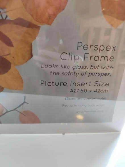 Photo of free Perspex picture frame x 2 (Co2 st michaels) #2