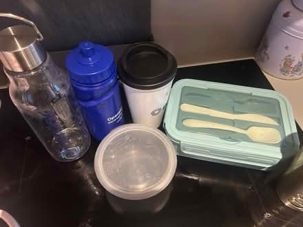 Photo of free Cocktail shaker and bottles/lunchbox (Mortlake SW13) #2