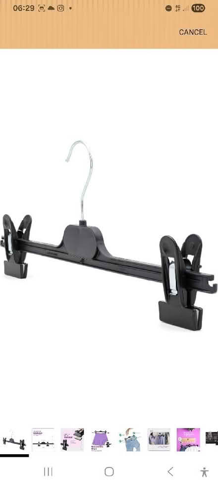 Photo of Clothes hangers, with clips (Smalley DE7) #1