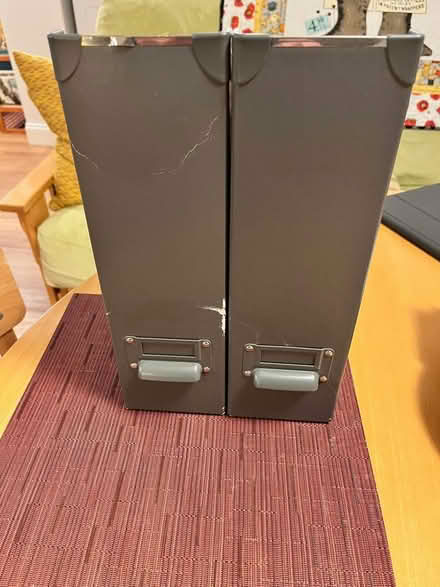 Photo of free Two Gray Ikea Magazine Holders (west of Watertown Square) #1