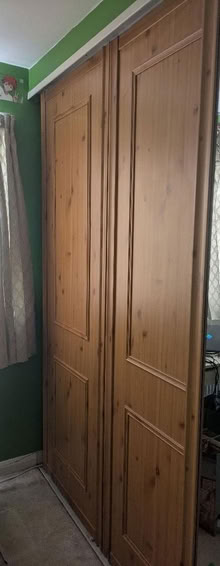 Photo of free 3x Sliding doors (inc mirror) plus track (Downley HP13) #1