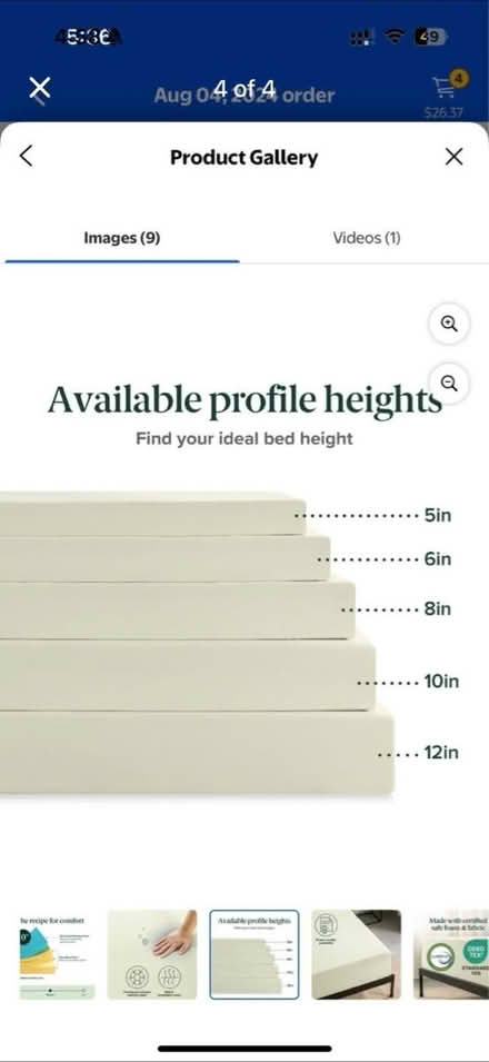 Photo of free Foam Mattress. size Full (Fairfax VA) #1