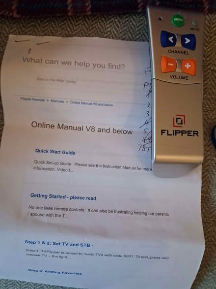 Photo of free Flipper Big Button remote for TV control (Starbeck HG2) #1