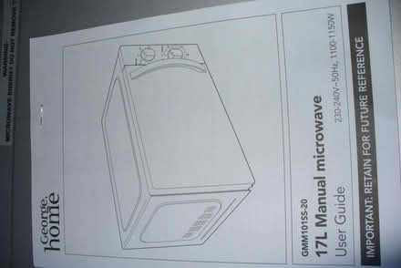 Photo of free 17L microwave oven (Far Bletchley MK3) #3
