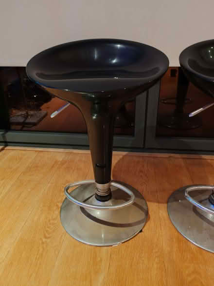 Photo of free Pair of Black Swivel bar stools (Hove BN3) #3