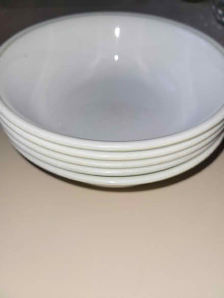 Photo of free 5 White Corelle Cereal Bowls (Erin Mills) #1
