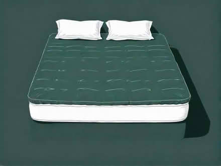 Photo of Old small double mattress, bedlinen and sheets (Esher KT10) #1