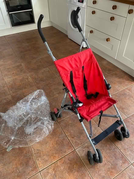 Photo of free Stroller/Pushchair, Folds Umbrella Style, Rain Cover (Disley SK12) #1