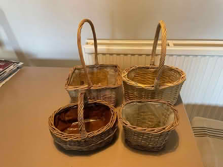 Photo of free Wicker flower baskets (Battledown GL53) #1
