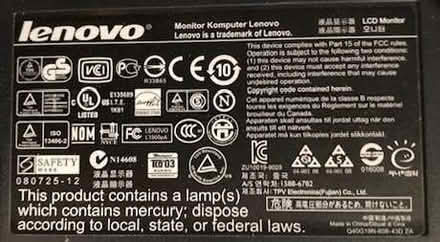 Photo of free ThinkVision L1900p 19-inch Flat Panel LCD Monitor (4431-HE1) (Presteigne LD8) #4