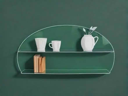 Photo of free semi circular glass shelf (Presteigne LD8) #1