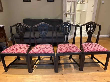 Photo of free Mahogany chairs x4 antique (Epping CM16) #1