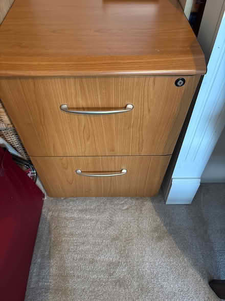 Photo of free Corner desk with filing cabinet (Arundel) #2