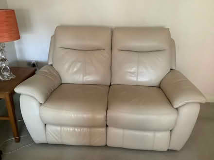 Photo of free 2 x 2 seater electric recliner leather sofas (Hill Ridware WS15) #1