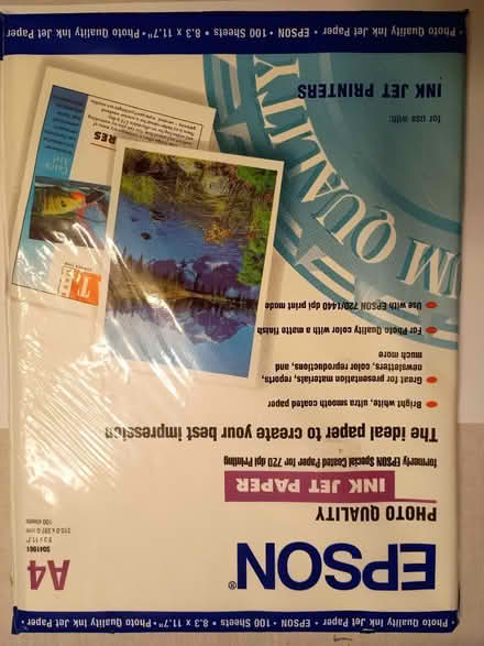 Photo of free EPSON photo quality ink jet paper (Amersham HP7) #1
