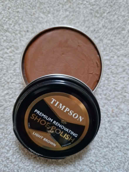 Photo of free Brand new tin of light brown shoe polish (Eastbourne BN21) #1