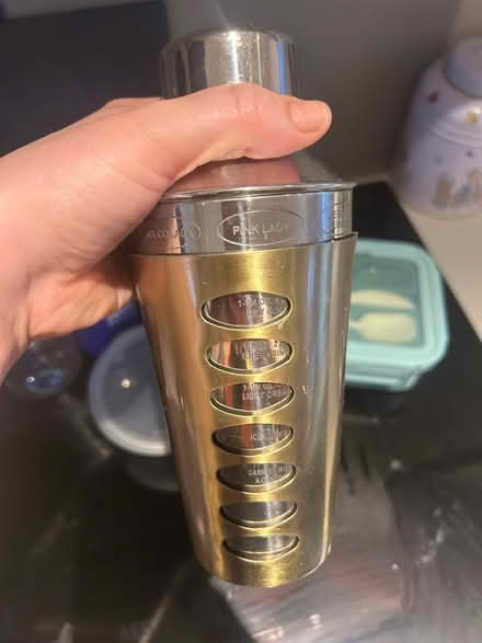 Photo of free Cocktail shaker and bottles/lunchbox (Mortlake SW13) #1