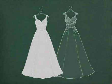 Photo of Wedding Dress for 32 year old daughter. Size 8 5'5". (Ham TW10) #1