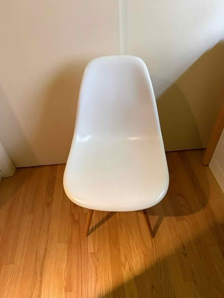 Photo of free White “bucket” side chair (Mill Valley) #2