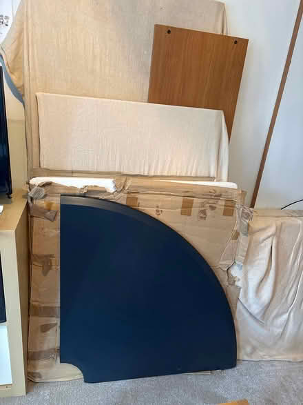 Photo of free Corner desk with filing cabinet (Arundel) #3