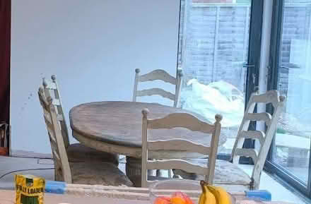 Photo of free Dining Table and 6 chairs - Needs TLC (Balsall Common CV7) #1