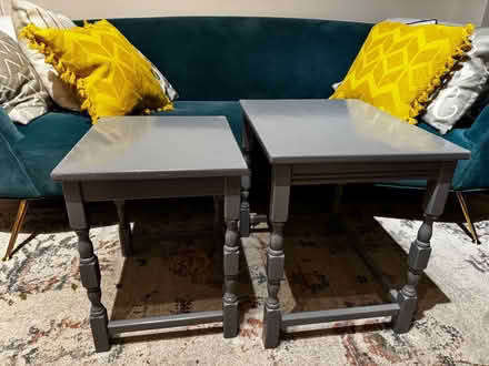 Photo of free Set of Two Grey Side Tables / Nesting Tables (Sherwood TN2) #1