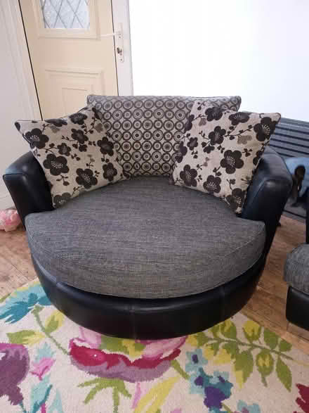 Photo of free 3 seater sofa and cuddle chair (Wf17 6LQ) #1