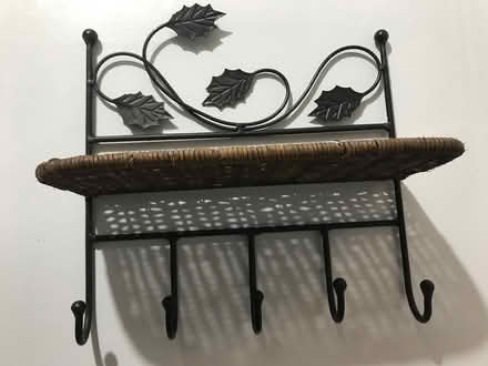 Photo of free Metal and Wicker Wall Shelf (Bridgeport, PA) #3