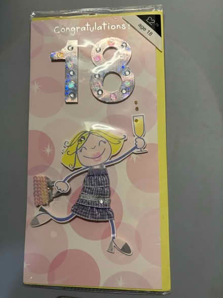 Photo of free 18 th Birthday Card (Westbury Wilts BA13) #1