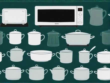 Photo of Pots and pans, pillows, microwave, plates (Dyke Road area BN1) #1